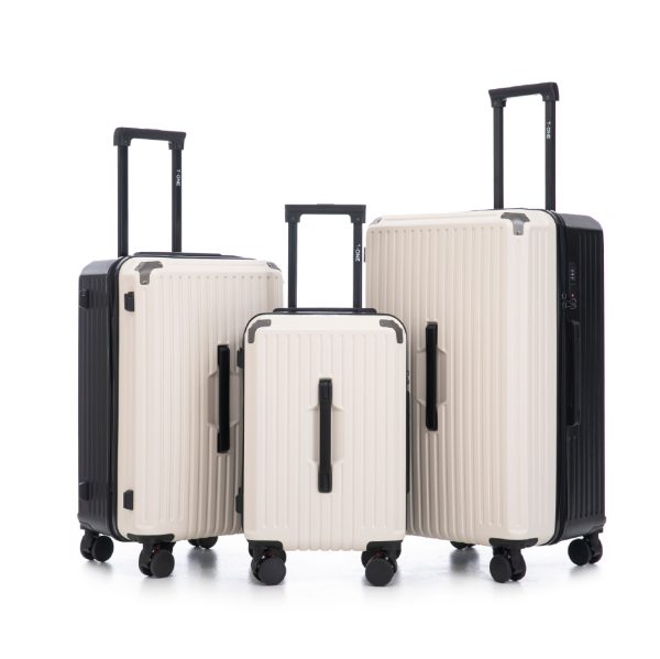 Set Paris Cream&Black - Carry On + Medium + Bodega