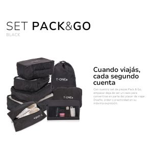 Set Pack & Go Black - Organizador