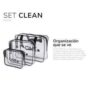 Set Clean Black - Organizador