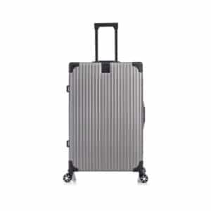 Valija New York City Bodega Gris Silver & Black