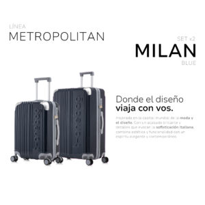 Set Milan Blue - Carry On + Bodega