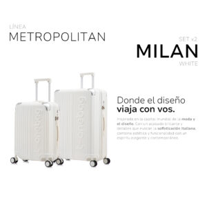 Set Milan White - Carry On + Bodega